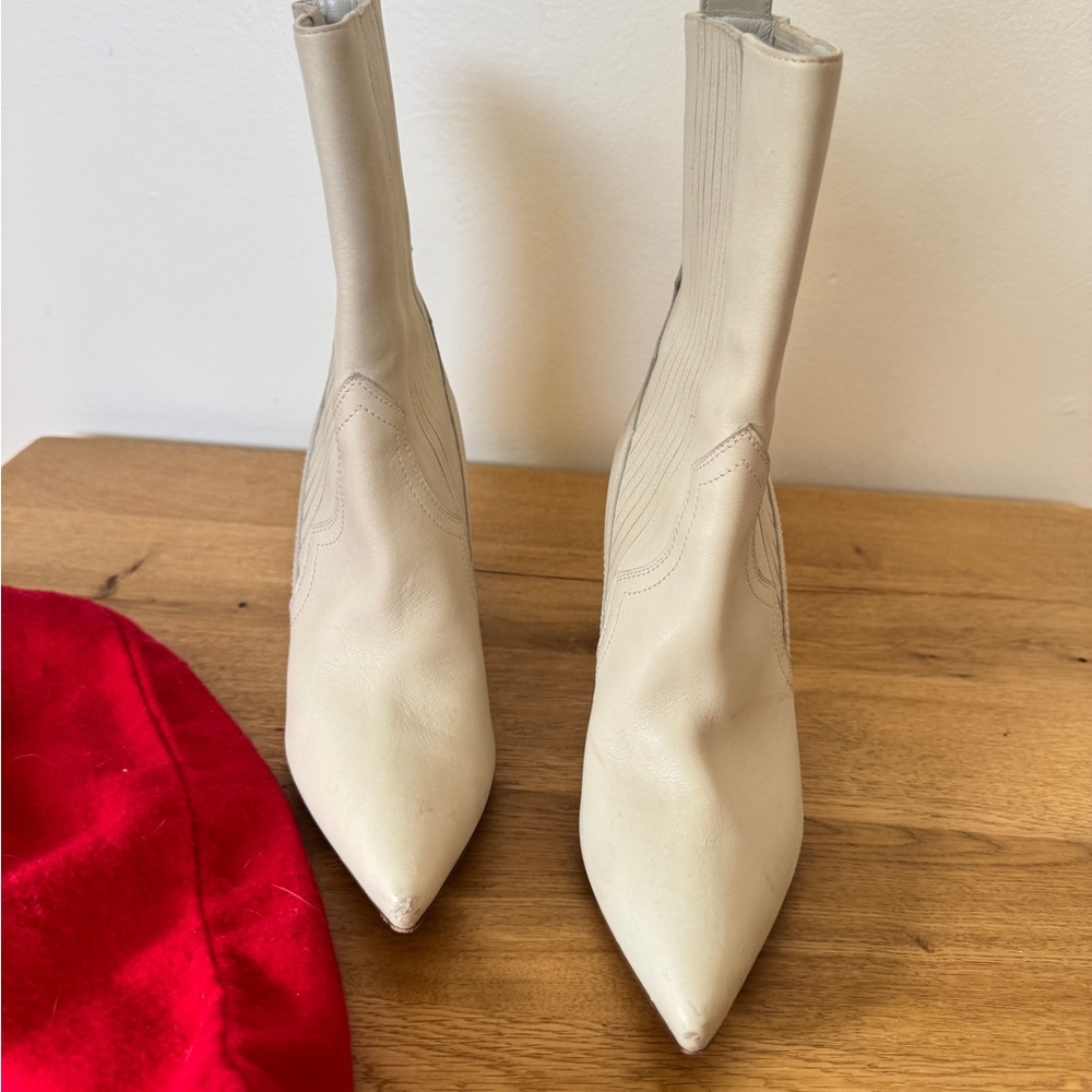 Christian Louboutin Calfskin Santigag 85 ankle boots